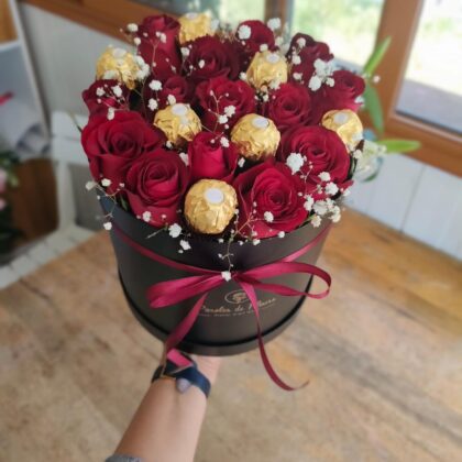 Chocolat Tunis| Bouquet Avec Ferrero Tunisia Flowers chocolates GIFTILI 2