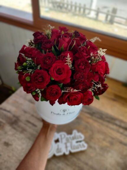 Best Flower Shop Tunisia| Flower Box Saber Red Tunisia Flowers GIFTILI