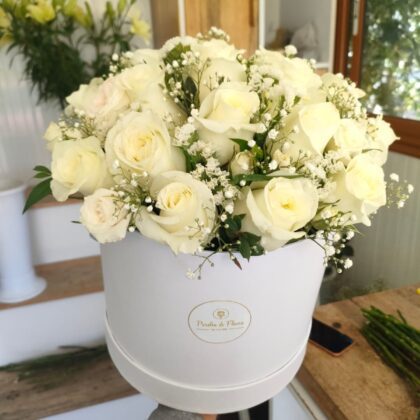 Local Tunisian Flowers| Flower Box Saber White gypsophile Tunisia Flowers GIFTILI